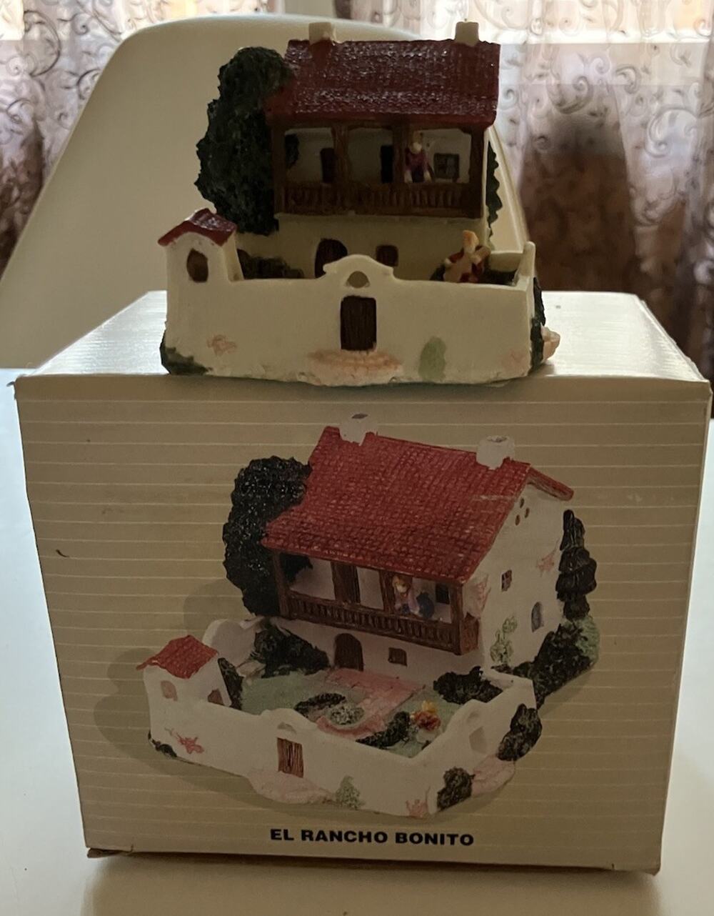 Pueblo Encantado "El Rancho Bonito" Miniature House Figurine 1994
